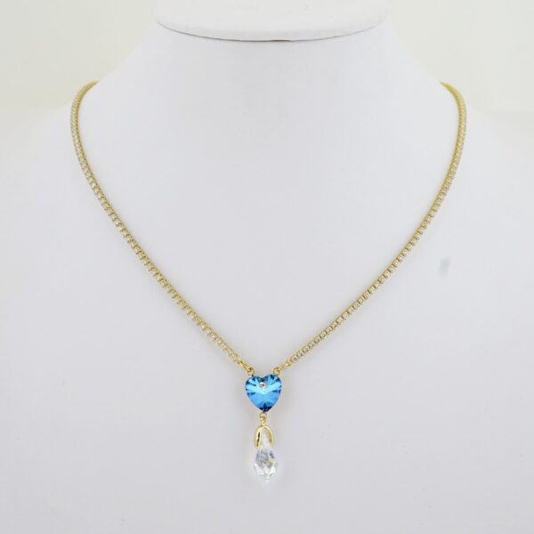 Gargantilla de Acero Bañada en Oro 14k - NK024