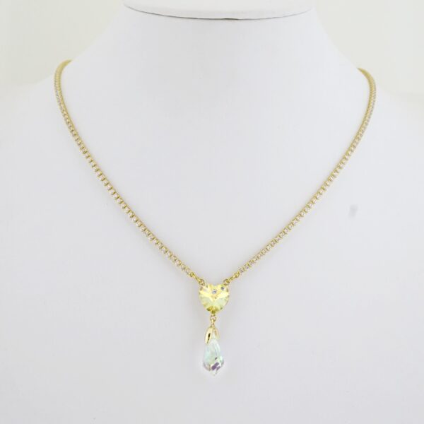 Gargantilla de Acero Bañada en Oro 14k - NK025