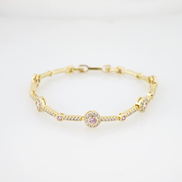 Brazalete de Acero Bañada en Oro 14k - BR0061