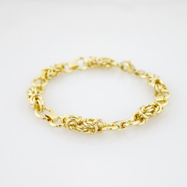 Brazalete de Acero Bañada en Oro 14k - BR0059