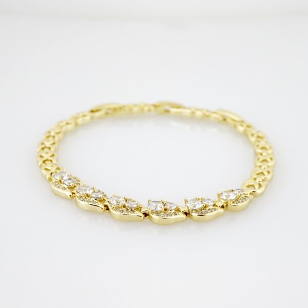 Brazalete de Acero Bañada en Oro 14k - BR0057