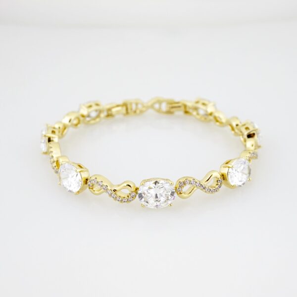 Brazalete de Acero Bañada en Oro 14k - BR0054