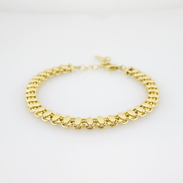 Brazalete de Acero Bañada en Oro 14k - BR0053
