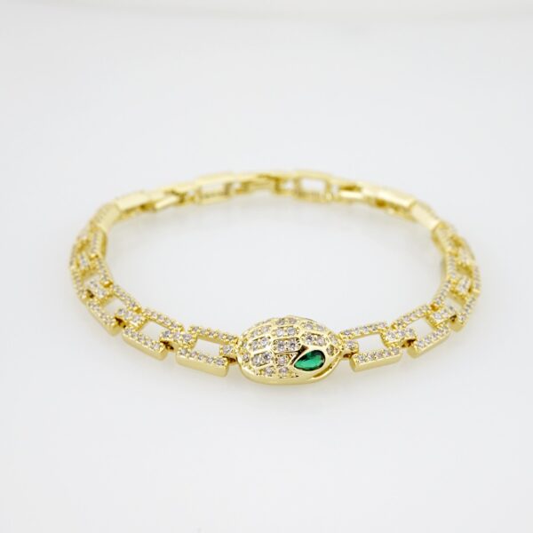 Brazalete de Acero Bañada en Oro 14k - BR0051