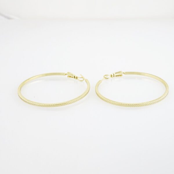 Aretes de Acero Bañado en Oro 14k - EA549