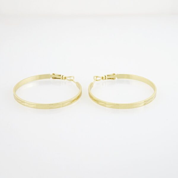 Aretes de Acero Bañado en Oro 14k - EA551