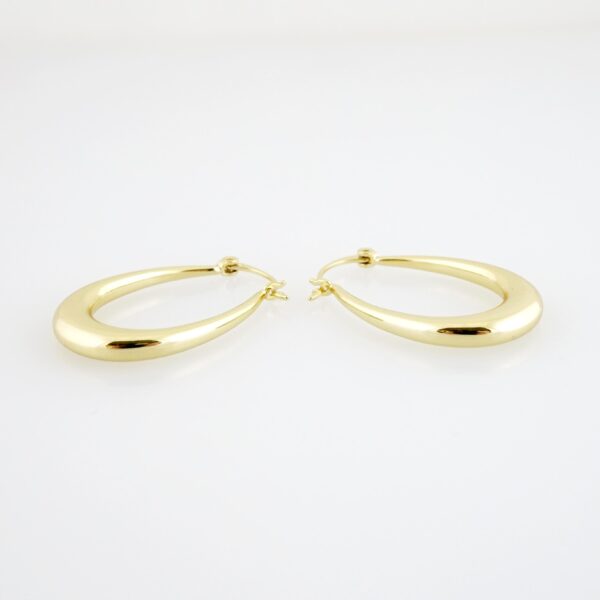 Aretes de Acero Bañado en Oro 14k - EA560