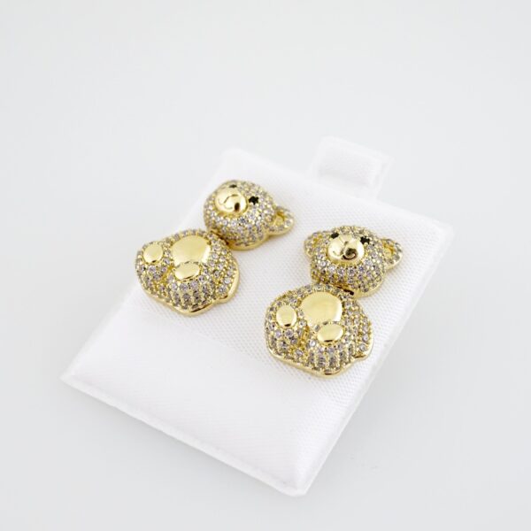Aretes de Acero Bañado en Oro 14k - EA568