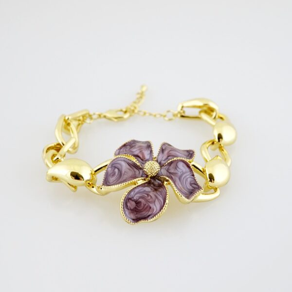 Brazalete de Acero Bañado en Oro 14k - BR0080