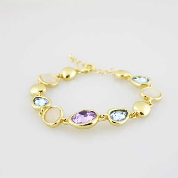 Brazalete de Acero Bañado en Oro 14k - BR0078