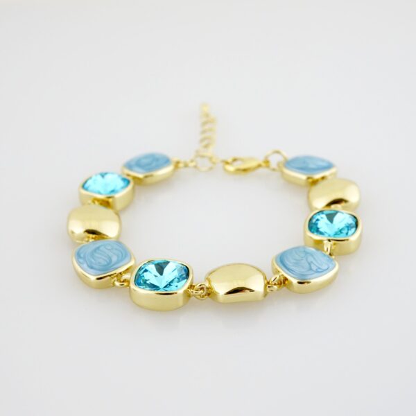 Brazalete de Acero Bañado en Oro 14k - BR0082