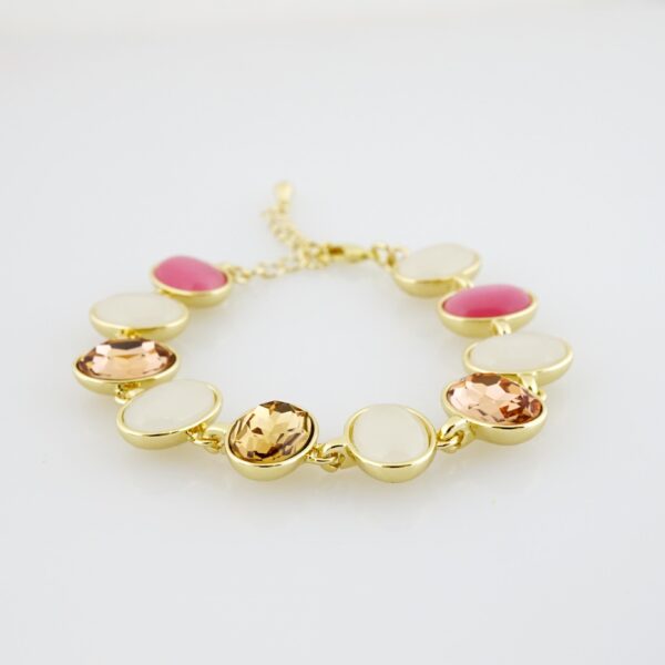 Brazalete de Acero Bañado en Oro 14k - BR0084