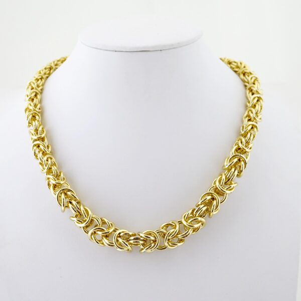 Gargantilla de Acero Bañada en Oro 14k - NK028