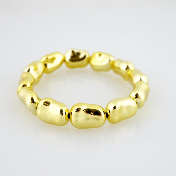 Brazalete de Acero Bañado en Oro 14k - BR0087