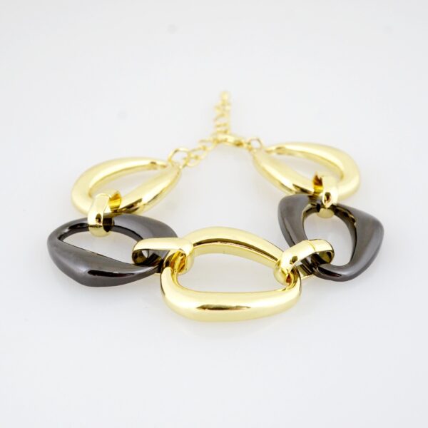 Brazalete de Acero Bañado en Oro 14k - BR0069