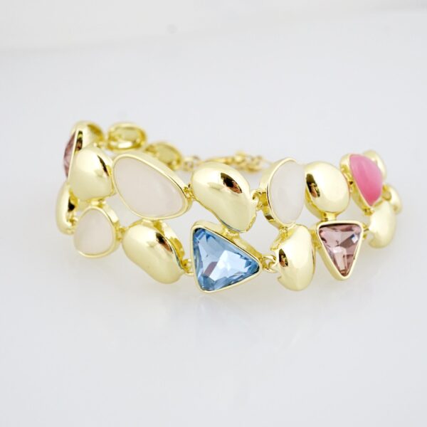 Brazalete de Acero Bañado en Oro 14k - BR0070