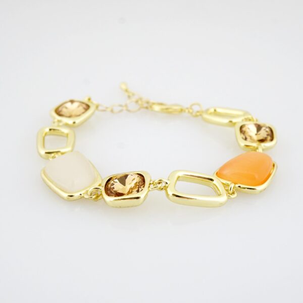 Brazalete de Acero Bañado en Oro 14k - BR0076