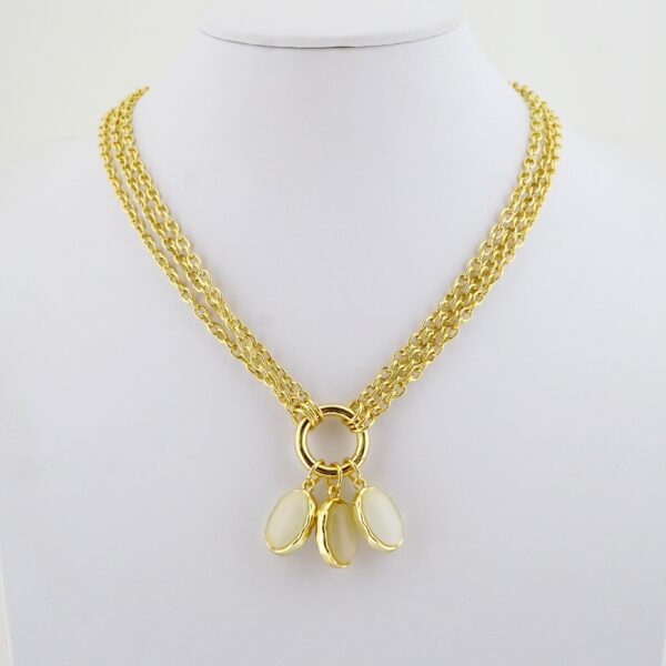 Set de Acero Inoxidable Bañado en Oro 14k - SET097