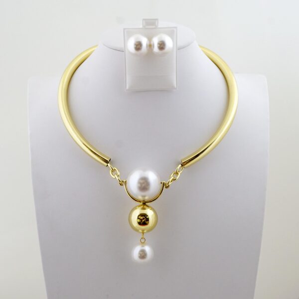 Set de Acero Inoxidable Bañado en Oro 14k - SET091