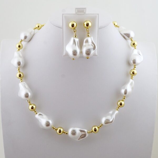 Set de Acero Inoxidable Bañado en Oro 14k - SET085