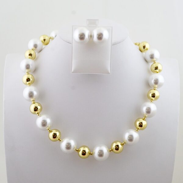 Set de Acero Inoxidable Bañado en Oro 14k - SET083