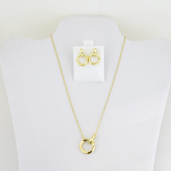 Set de Acero Inoxidable Bañado en Oro 14k - SET104