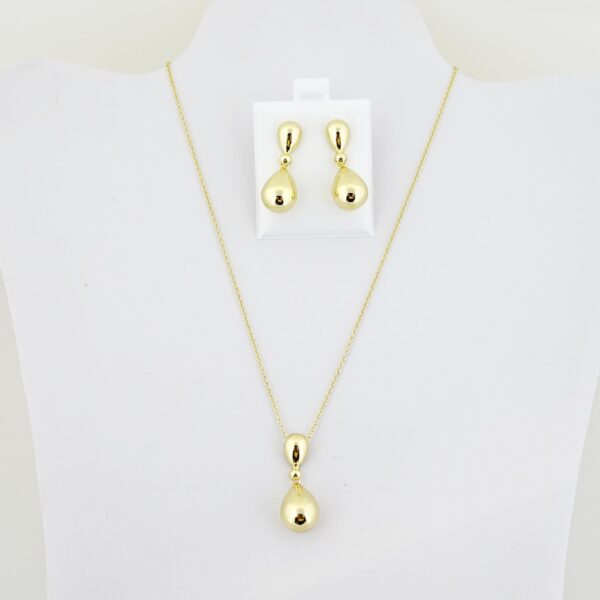 Set de Acero Inoxidable Bañado en Oro 14k - SET100