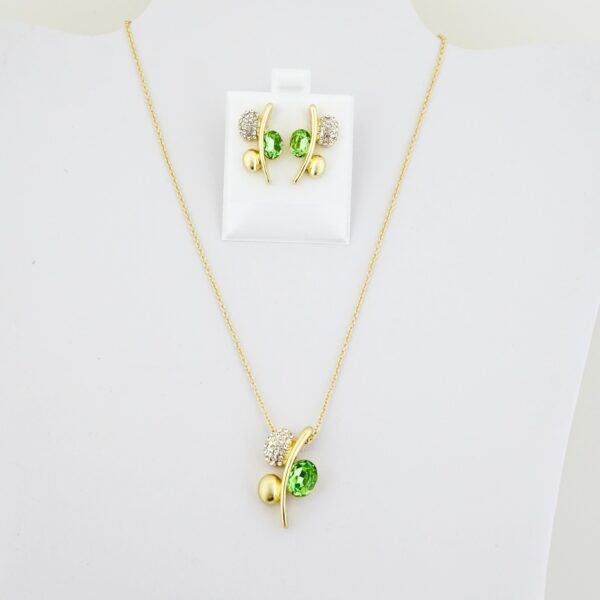 Set de Acero Inoxidable Bañado en Oro 14k - SET103