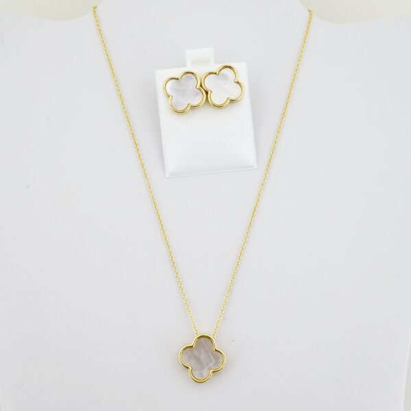 Set de Acero Inoxidable Bañado en Oro 14k - SET107