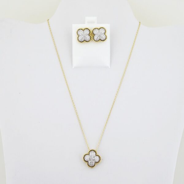 Set de Acero Inoxidable Bañado en Oro 14k - SET108