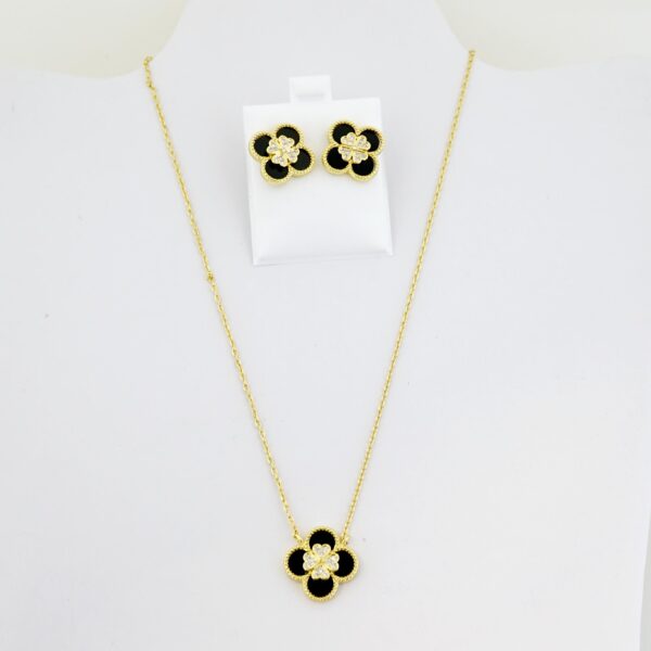 Set de Acero Inoxidable Bañado en Oro 14k - SET109