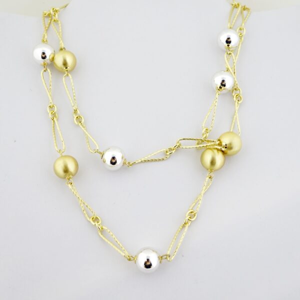 Gargantilla de Acero Bañada en Oro 14k - NK029