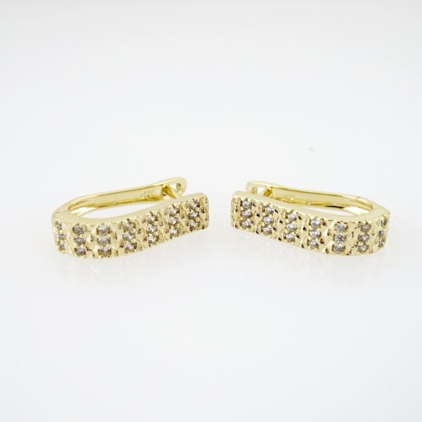 Aretes de Acero Bañado en Oro 14k - EA582