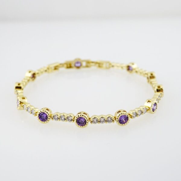 Brazalete de Acero Bañado en Oro 14k - BR0094