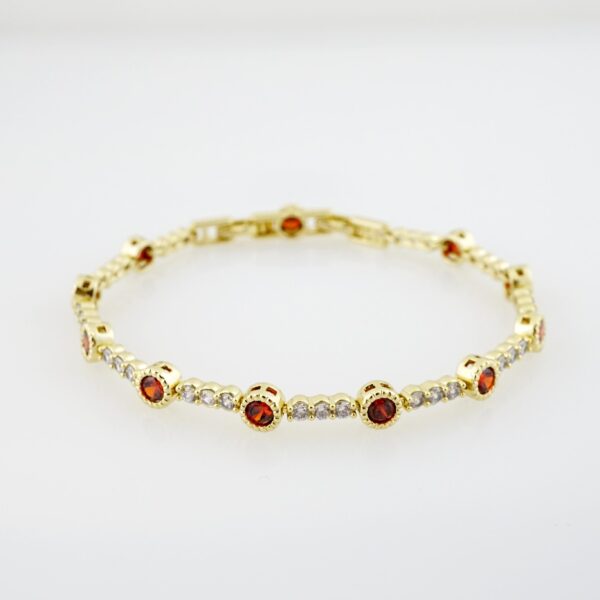 Brazalete de Acero Bañado en Oro 14k - BR0096