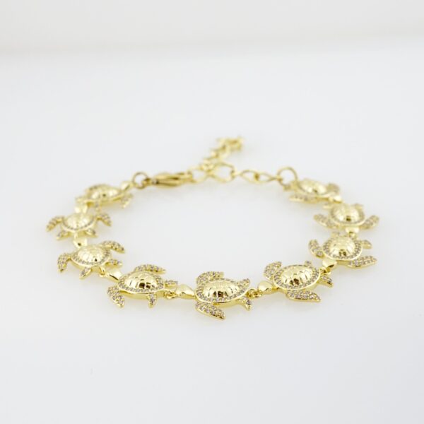 Brazalete de Acero Bañado en Oro 14k - BR0091