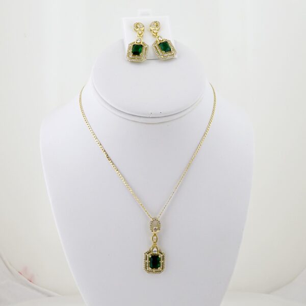 Set de Acero Inoxidable Bañado en Oro 14k - SET115