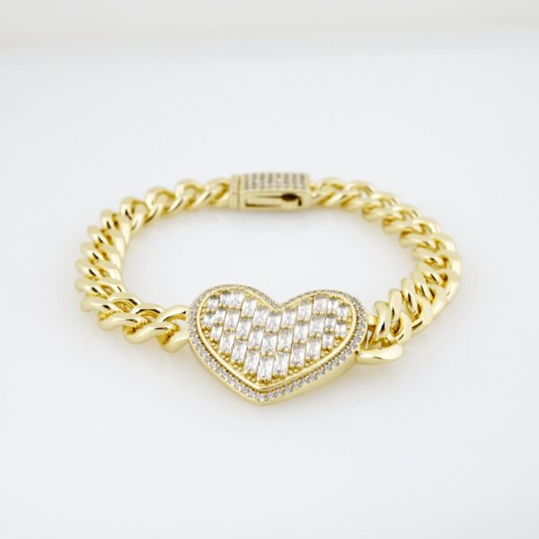 Brazalete de Acero Bañado en Oro 14k - BR0088