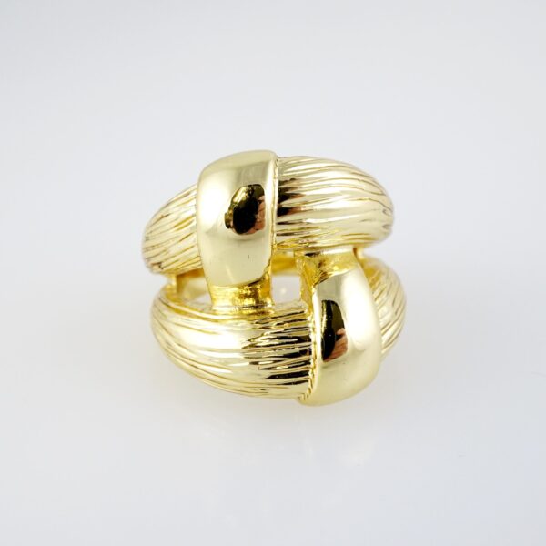 Anillo de Acero Inoxidable Bañado en Oro 14k - RG0061