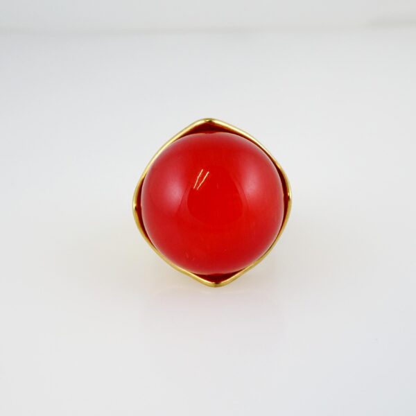 Anillo de Acero Inoxidable Bañado en Oro 14k - RG0062