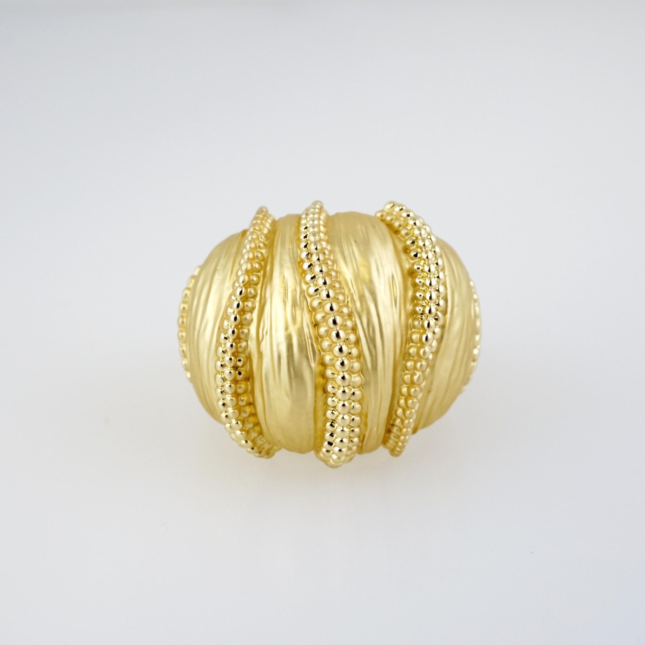 Anillo de Acero Inoxidable Bañado en Oro 14k - RG0073