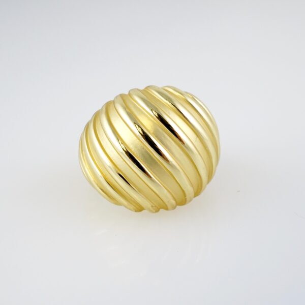 Anillo de Acero Inoxidable Bañado en Oro 14k - RG0072-1