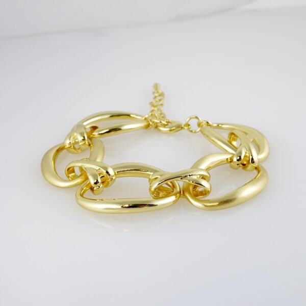 Brazalete de Acero Bañado en Oro 14k - BR0099