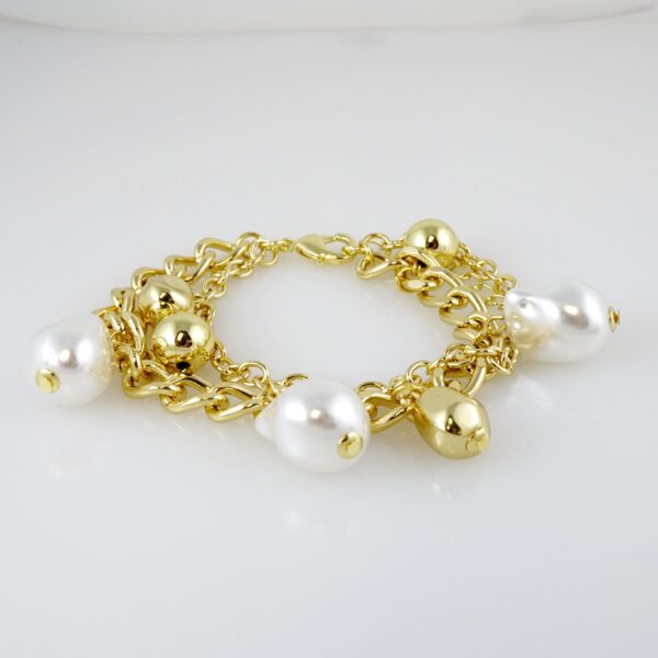 Brazalete de Acero Bañado en Oro 14k - BR0105