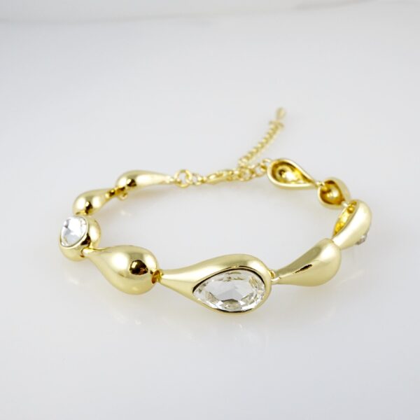 Brazalete de Acero Bañado en Oro 14k - BR0102