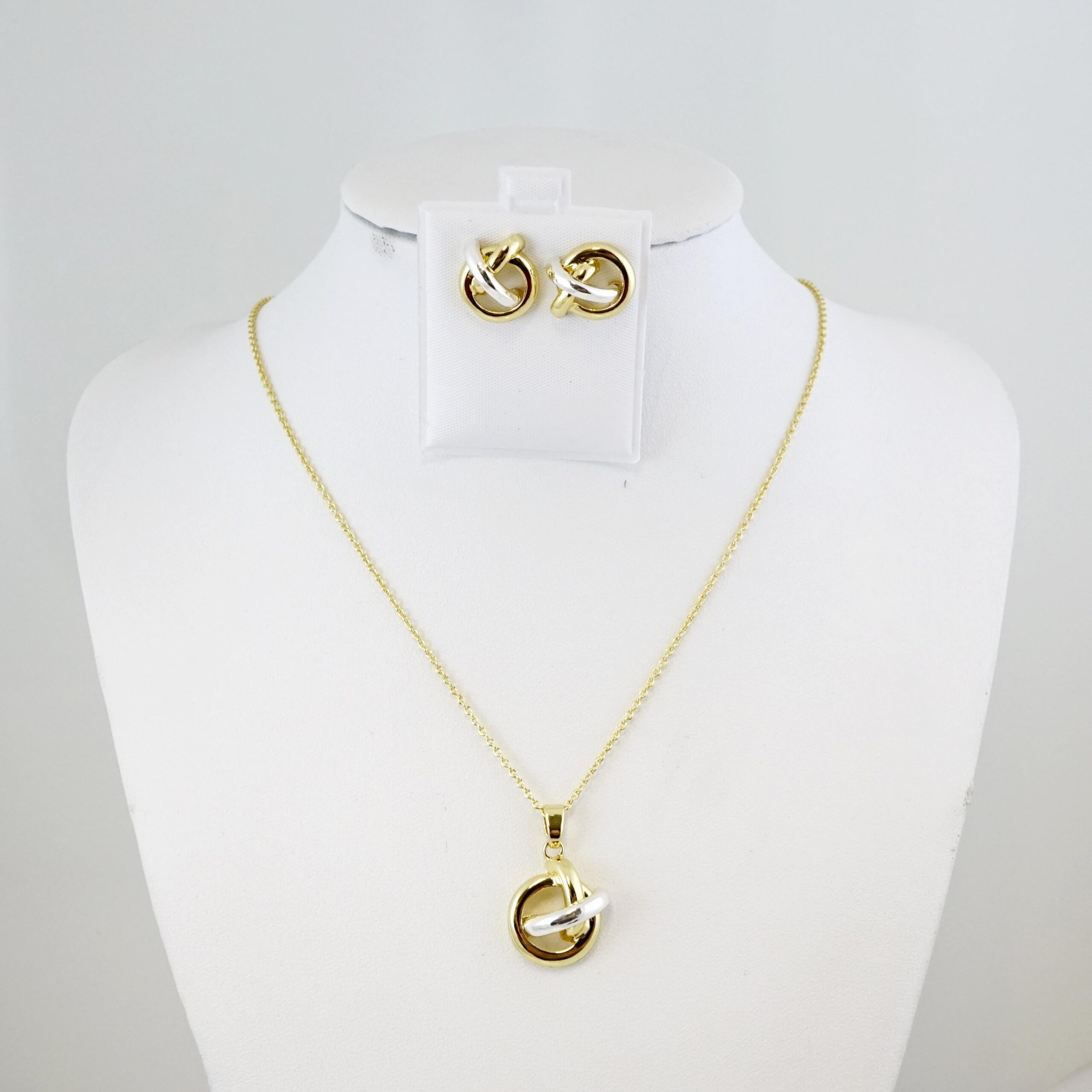 Set de Acero Inoxidable Bañado en Oro 14k - SET116