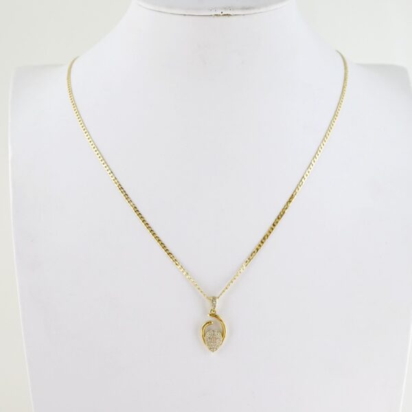 Cadena de Acero Inoxidable Bañada en Oro 14k – CH234