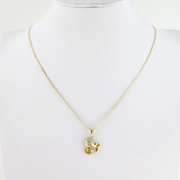 Cadena de Acero Inoxidable Bañada en Oro 14k – CH238