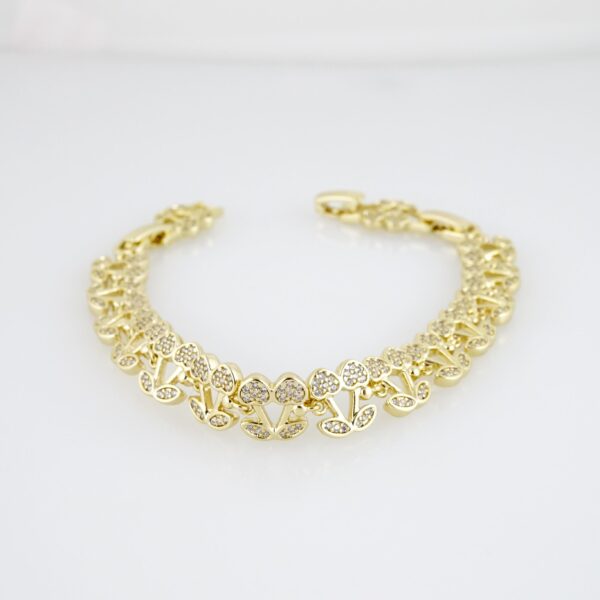 Brazalete de Acero Bañado en Oro 14k - BR0112