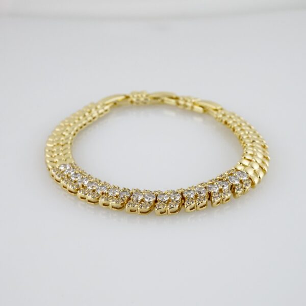 Brazalete de Acero Bañado en Oro 14k - BR0114